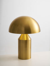 Mid-Century Metal Mushroom Table Lamp – Dome Shade