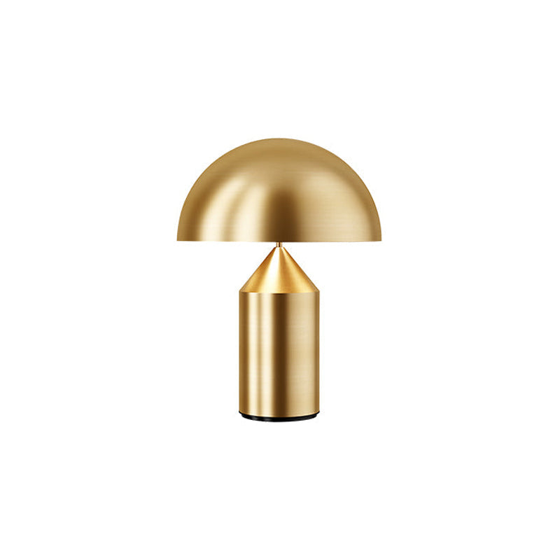 Mid-Century Metal Mushroom Table Lamp – Dome Shade