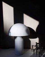 Mid-Century Metal Mushroom Table Lamp – Dome Shade