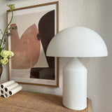 Mid-Century Metal Mushroom Table Lamp – Dome Shade