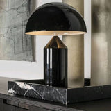 Mid-Century Metal Mushroom Table Lamp – Dome Shade