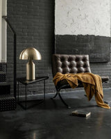 Mid-Century Metal Mushroom Table Lamp – Dome Shade