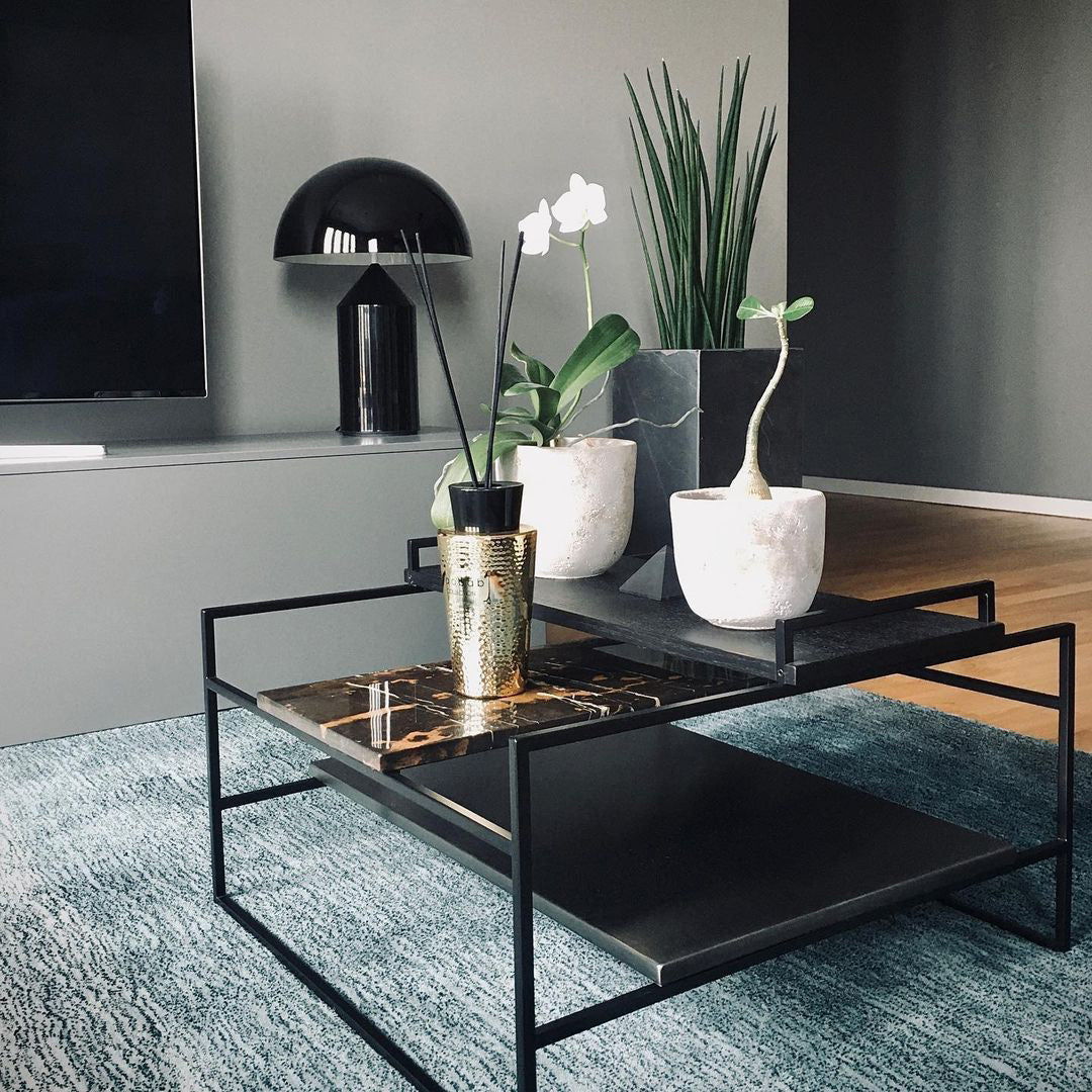 Mid-Century Metal Mushroom Table Lamp – Dome Shade