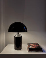 Mid-Century Metal Mushroom Table Lamp – Dome Shade