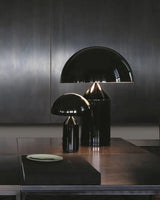 Mid-Century Metal Mushroom Table Lamp – Dome Shade