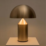 Mid-Century Metal Mushroom Table Lamp – Dome Shade