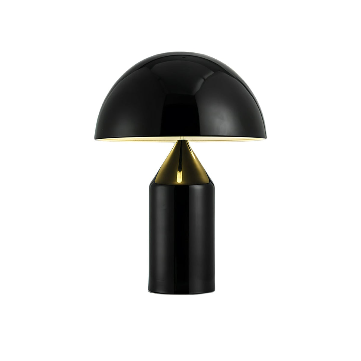 Mid-Century Metal Mushroom Table Lamp – Dome Shade