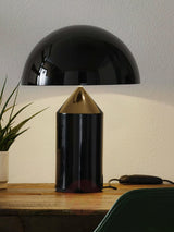 Mid-Century Metal Mushroom Table Lamp – Dome Shade