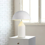 Mid-Century Metal Mushroom Table Lamp – Dome Shade