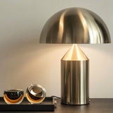 Mid-Century Metal Mushroom Table Lamp – Dome Shade