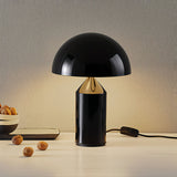 Mid-Century Metal Mushroom Table Lamp – Dome Shade