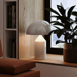 Mid-Century Metal Mushroom Table Lamp – Dome Shade