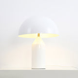 Mid-Century Metal Mushroom Table Lamp – Dome Shade