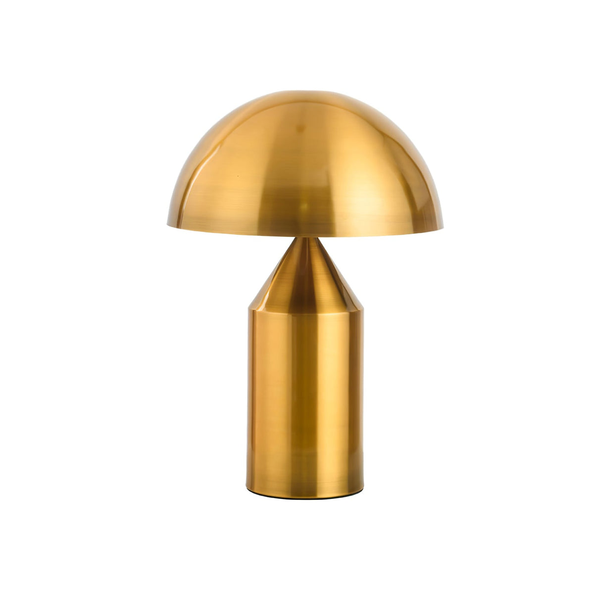 Mid-Century Metal Mushroom Table Lamp – Dome Shade
