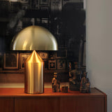 Mid-Century Metal Mushroom Table Lamp – Dome Shade