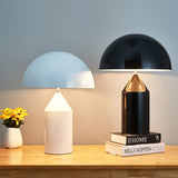 Mid-Century Metal Mushroom Table Lamp – Dome Shade
