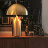 Mid-Century Metal Mushroom Table Lamp – Dome Shade