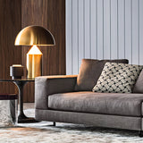 Mid-Century Metal Mushroom Table Lamp – Dome Shade