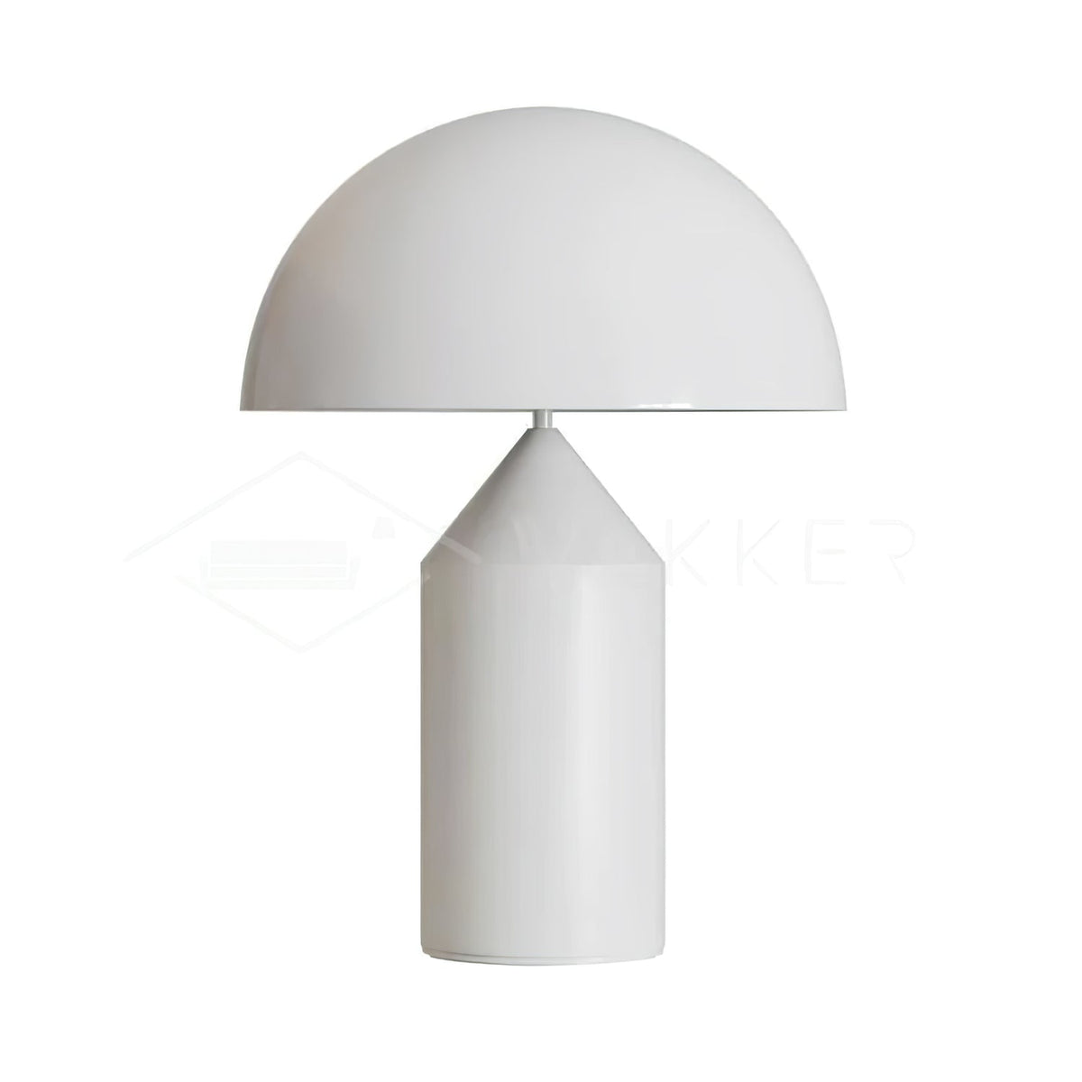 Mid-Century Metal Mushroom Table Lamp – Dome Shade