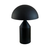 Mid-Century Metal Mushroom Table Lamp – Dome Shade