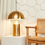 Mid-Century Metal Mushroom Table Lamp – Dome Shade