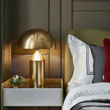 Mid-Century Metal Mushroom Table Lamp – Dome Shade