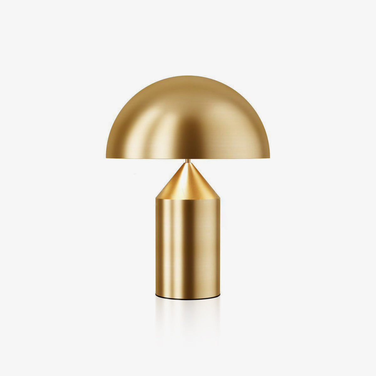 Mid-Century Metal Mushroom Table Lamp – Dome Shade