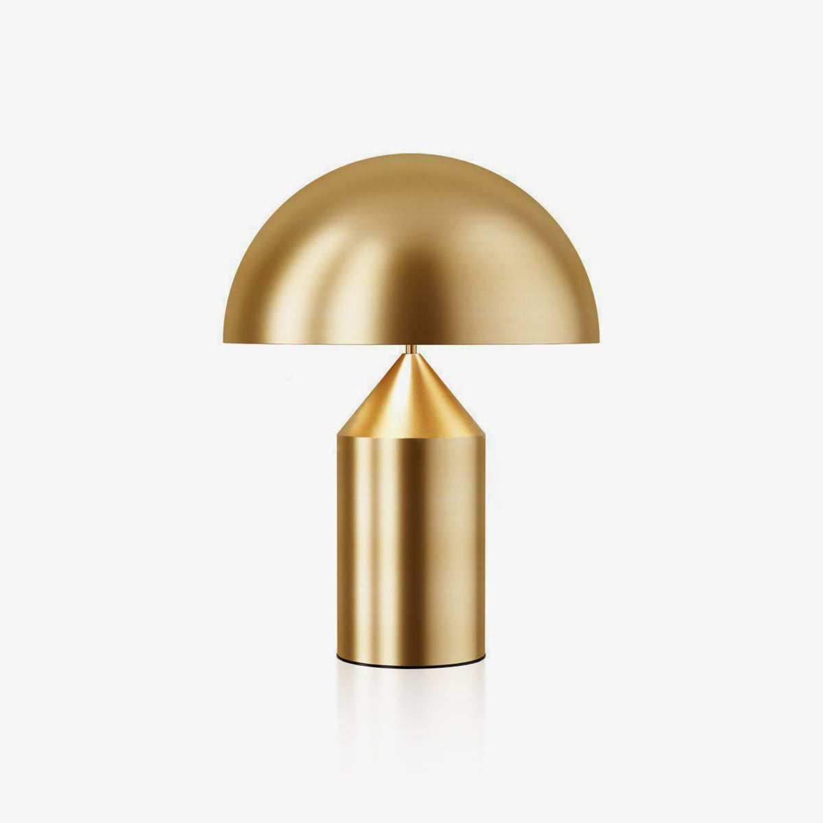 Mid-Century Metal Mushroom Table Lamp – Dome Shade