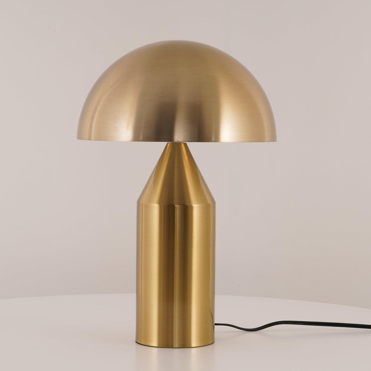 Mid-Century Metal Mushroom Table Lamp – Dome Shade