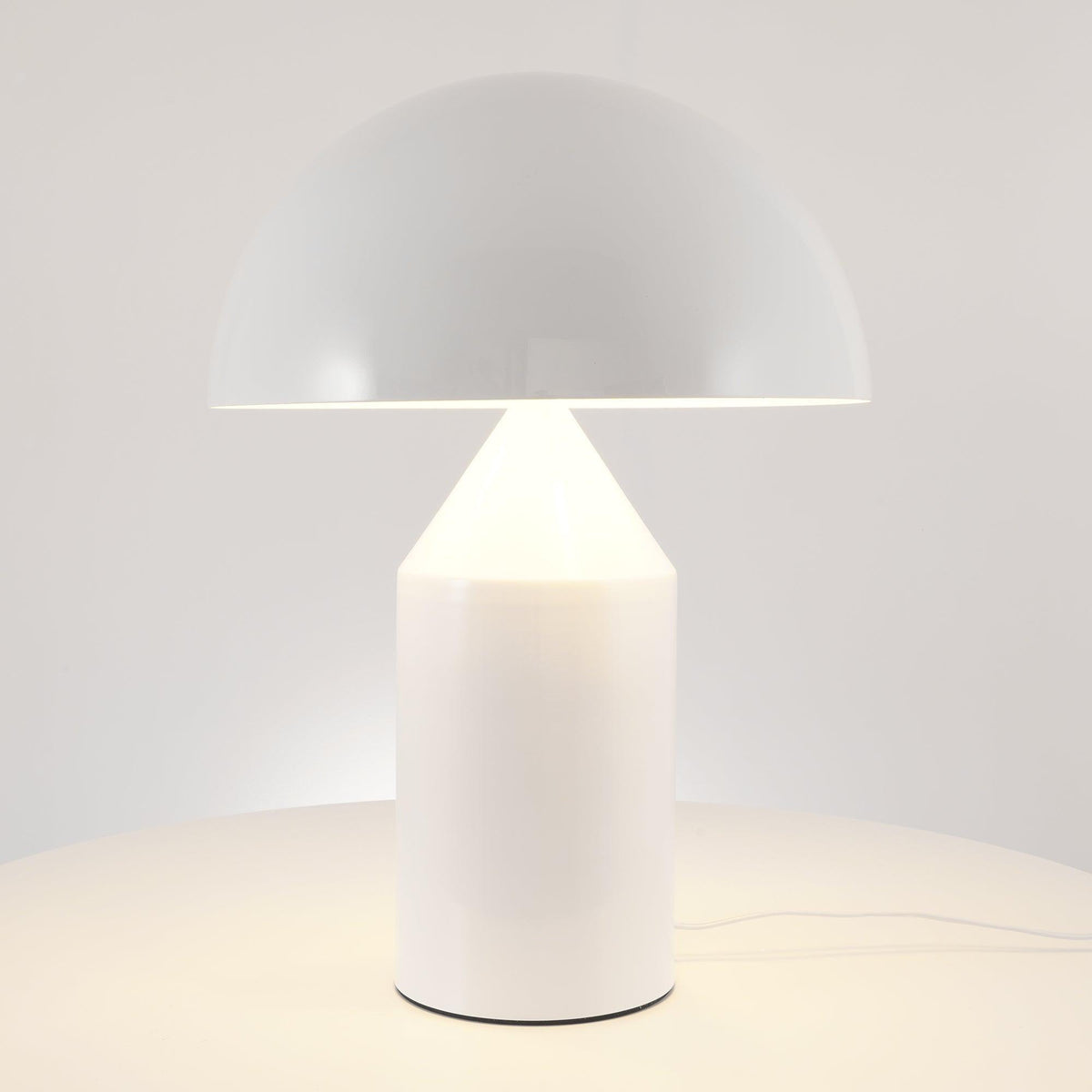 Mid-Century Metal Mushroom Table Lamp – Dome Shade