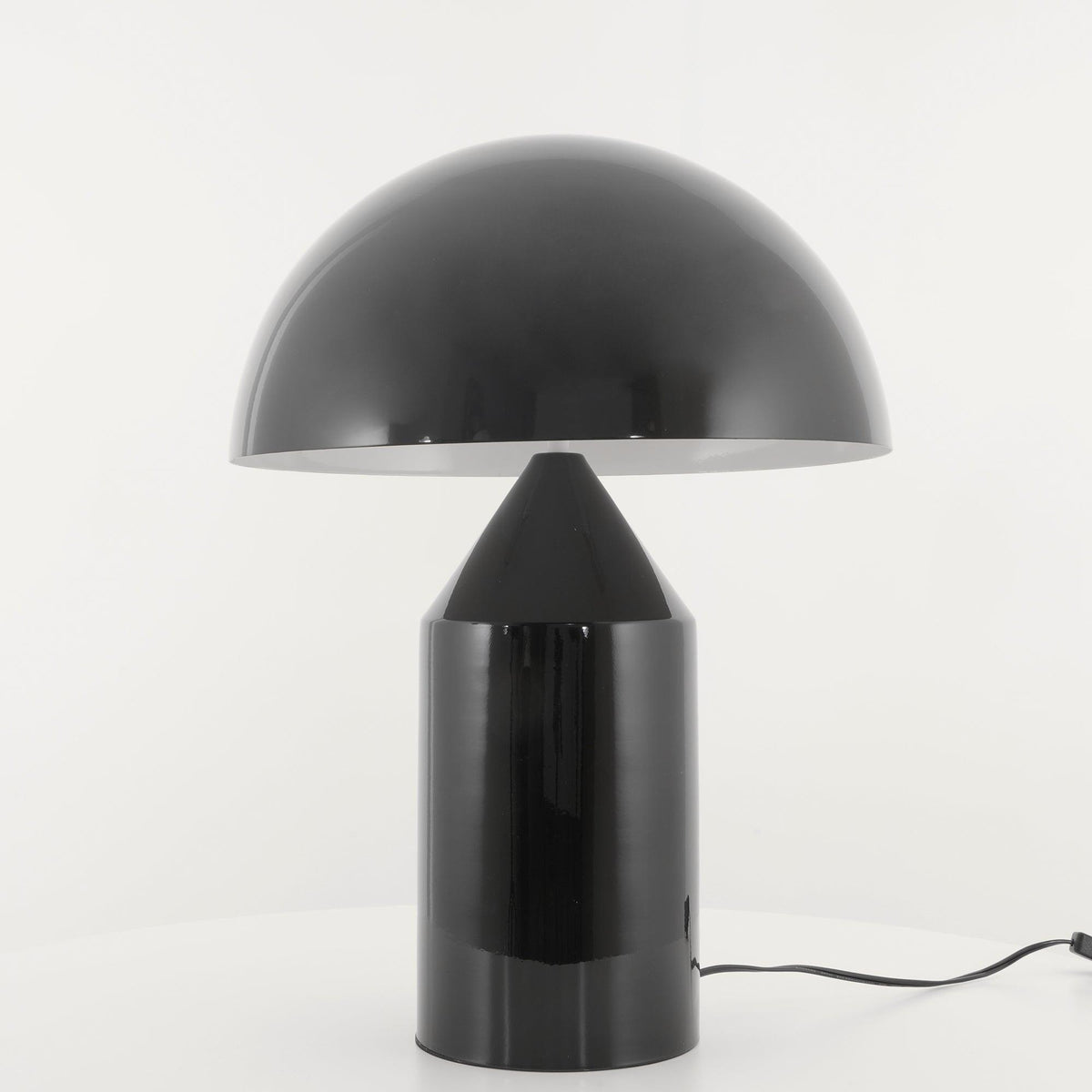 Mid-Century Metal Mushroom Table Lamp – Dome Shade
