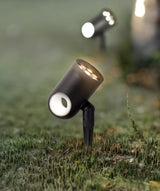 Black Landscape Spotlight – Adjustable Spike Light for Yard