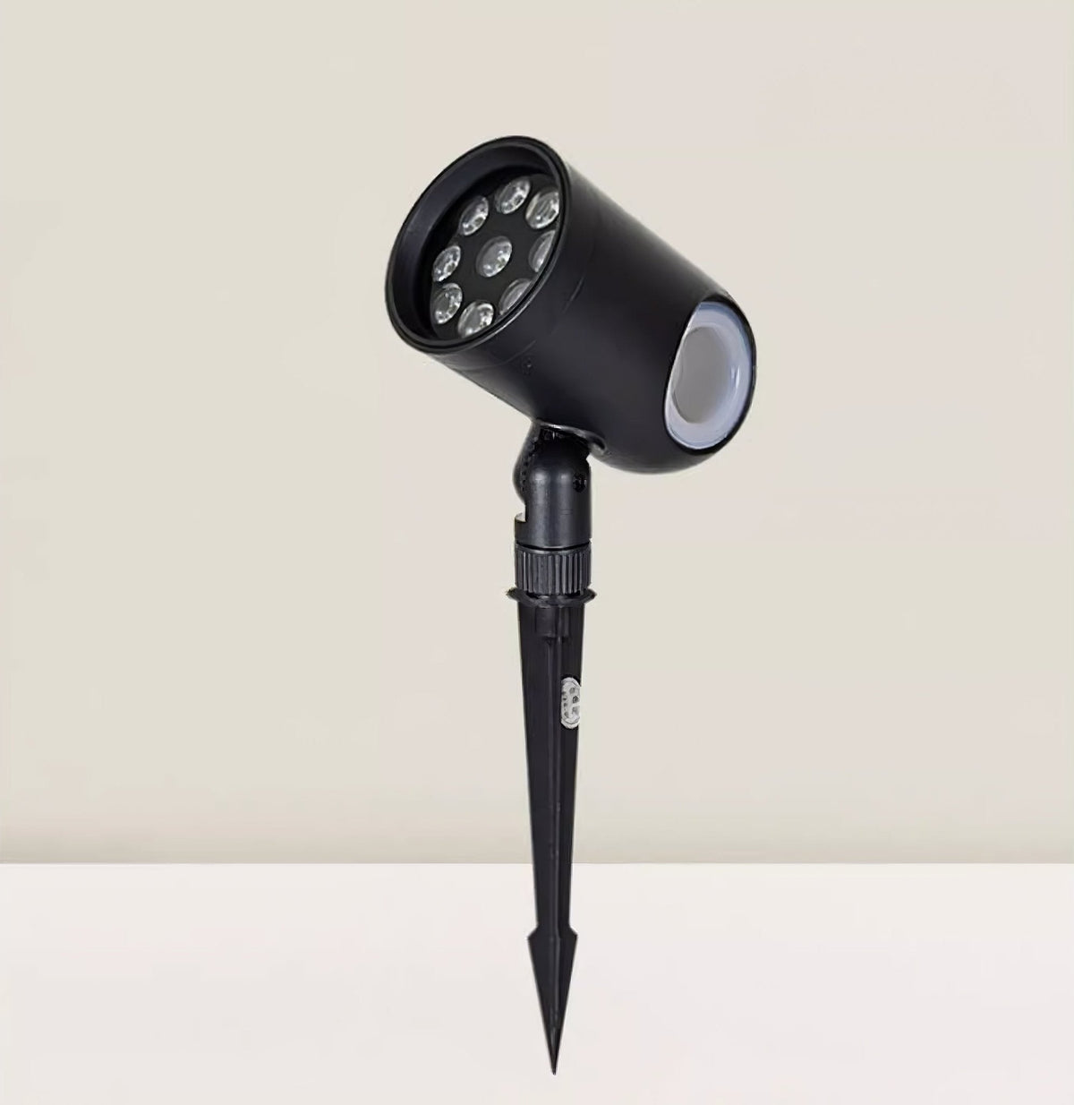 Black Landscape Spotlight – Adjustable Spike Light for Yard