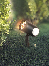 Black Landscape Spotlight – Adjustable Spike Light for Yard