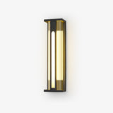 Modern Black Outdoor Wall Light – Solar Sconce for Porch