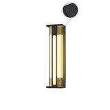 Modern Black Outdoor Wall Light – Solar Sconce for Porch