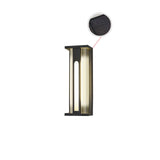 Modern Black Outdoor Wall Light – Solar Sconce for Porch