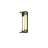 Modern Black Outdoor Wall Light – Solar Sconce for Porch