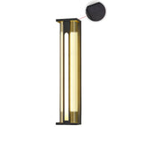 Modern Black Outdoor Wall Light – Solar Sconce for Porch