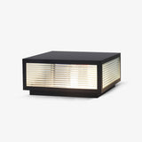 Modern Black Garden Light – Low Post Light for Patio