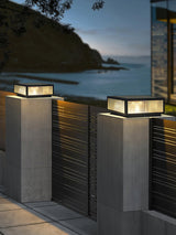 Modern Black Garden Light – Low Post Light for Patio