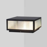 Modern Black Garden Light – Low Post Light for Patio