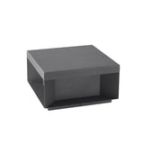 Modern Grey Box Post Light – Solar Pillar Light for Gate