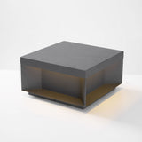 Modern Grey Box Post Light – Solar Pillar Light for Gate