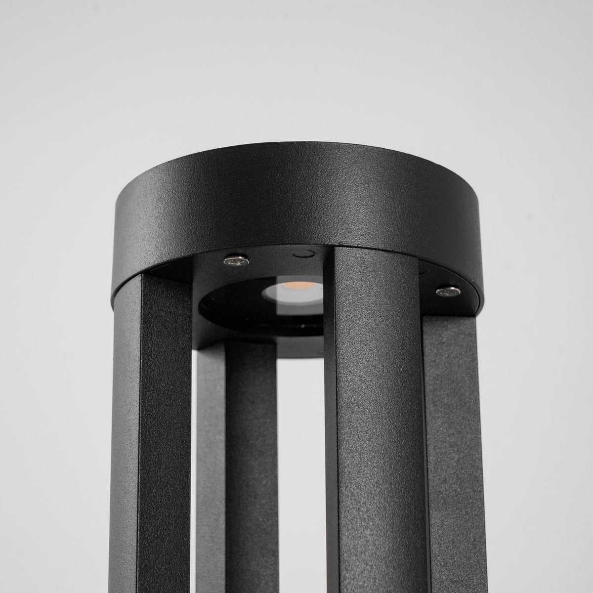 Modern Black Bollard Light – Cylinder Path Light for Garden