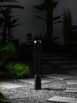 Modern Black Bollard Light – Cylinder Path Light for Garden