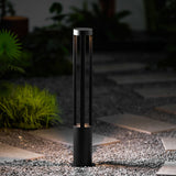 Modern Black Bollard Light – Cylinder Path Light for Garden