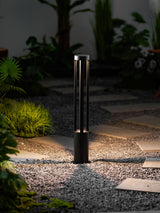 Modern Black Bollard Light – Cylinder Path Light for Garden
