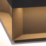 Modern Grey Box Post Light – Solar Pillar Light for Gate