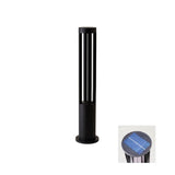 Black Solar Bollard Light – Cylinder Path Light for Garden